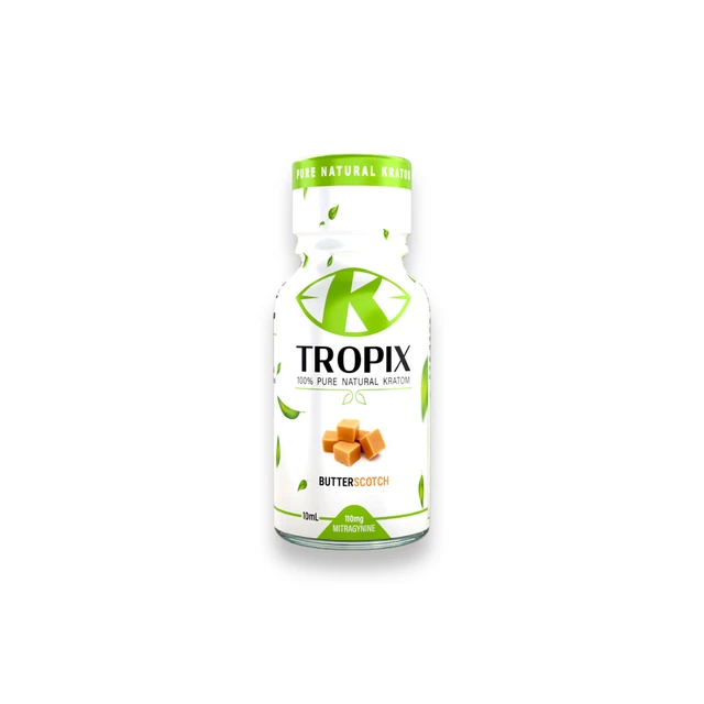 K Tropix 110mg MIT Butterscotch Kratom Extract Shot 10mL