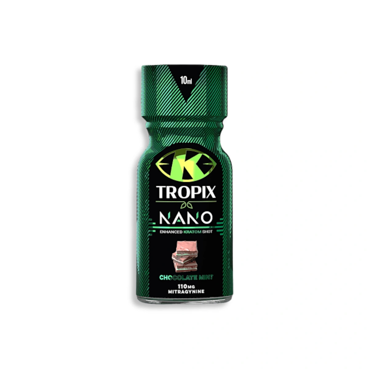 K Tropix Kratom Enhanced Shot Nano Chocolate Mint - Image 2